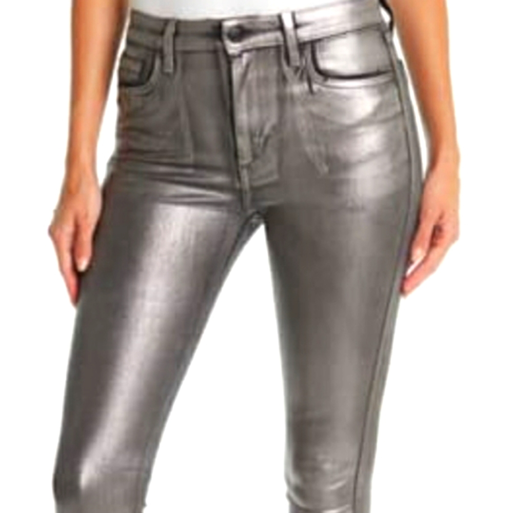 Joe's Jean's Silver The Charlie foil Skinny jeans PLEASE READ - Picture 4 of 16